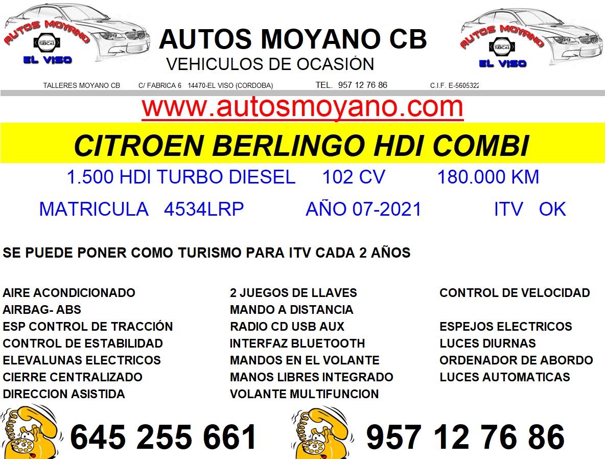 CITROEN BERLINGO 2021