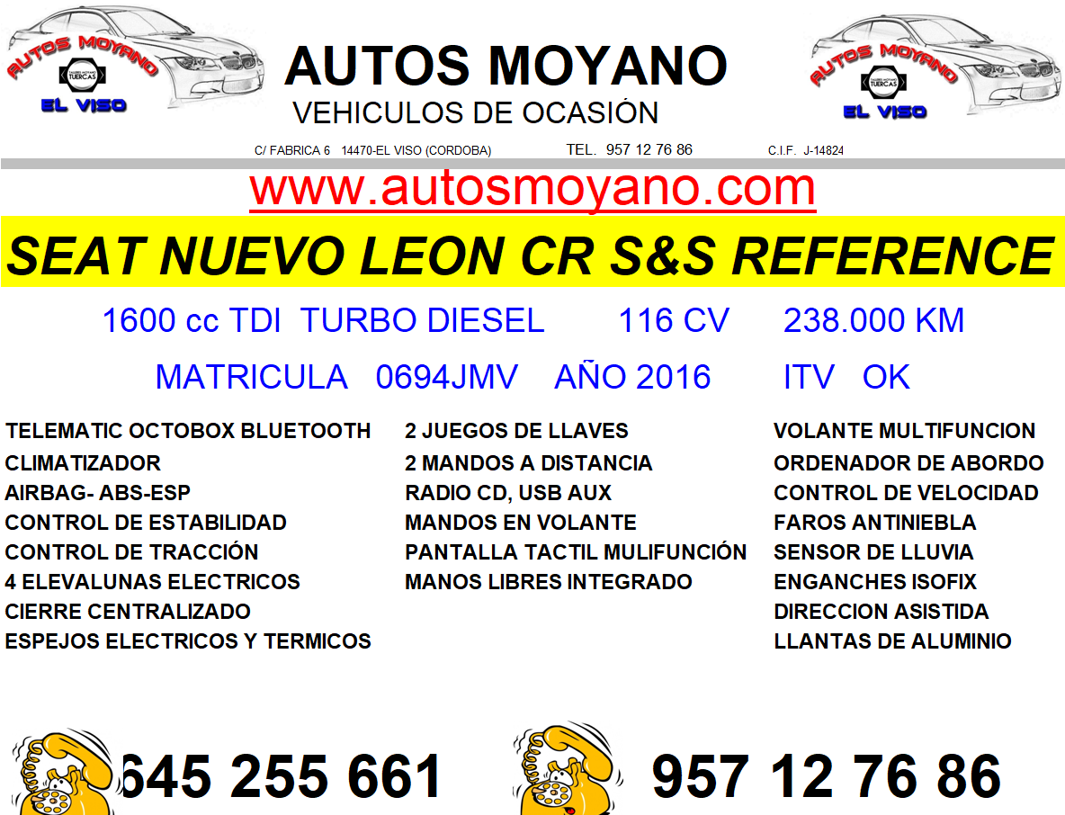 SEAT NUEVO LEON 2016